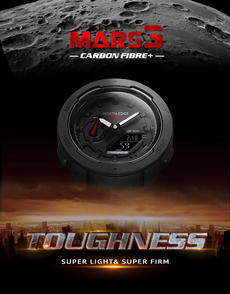 Outdoor Watch Wristwatch Mars