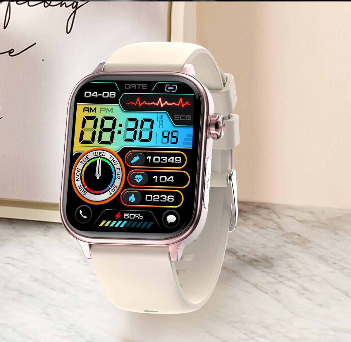 Smart Watch ET570 with Blood Glucose