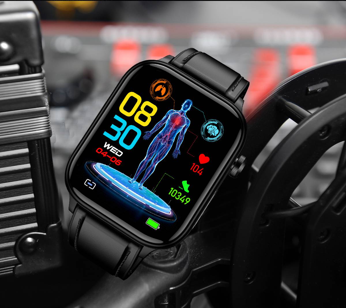 North Edge Smart Watch ET570: Empowering Health with Blood Glucose and ECG Features